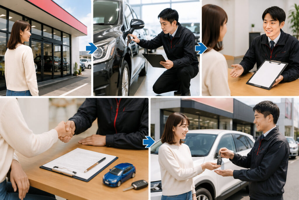 福井で初めて車買取をする流れ